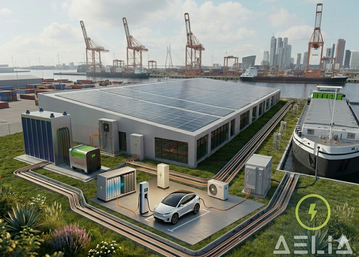 Walstroom installatie in haven